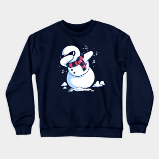 Dabbing Snowman Christmas Dab Crewneck Sweatshirt